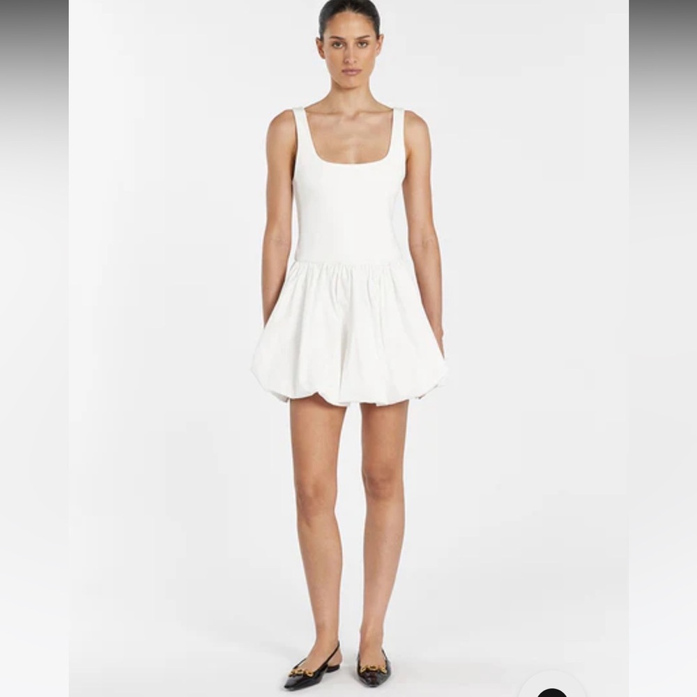 DISH White Sleeveless Dress, 10